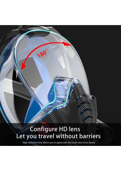 Çift Tüp Silikon Şnorkel Tam Yüz Dalış Maskesi Fullface Buğu Önceliyici Anti Sızıntı Gopro fırsatları