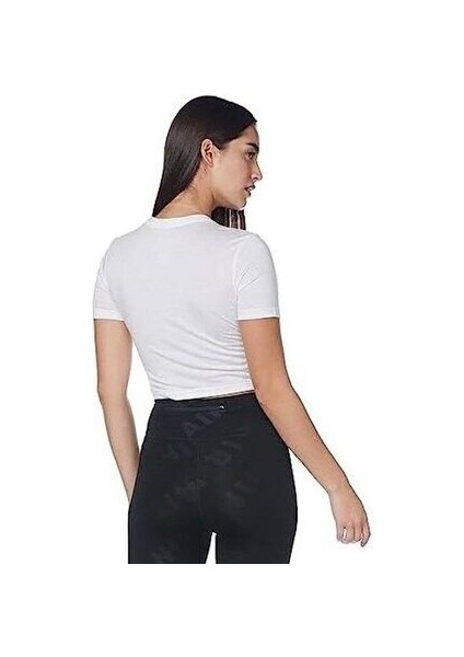 Air Baskılı Dar Kesimli Kısa Kadın Tişört DZ3751-121 modelleri