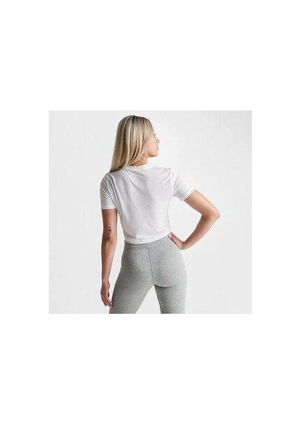 Air Baskılı Dar Kesimli Kısa Kadın Tişört DZ3751-121 fırsatları