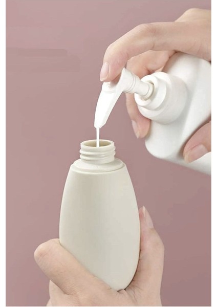 Çantalı 3 Adet Boş Krem Şişesi 60 ml 3'lü Doldurulabilir Çantalı Seyahat Tipi Şişe Seti Boş Krem Şişesi 60ML