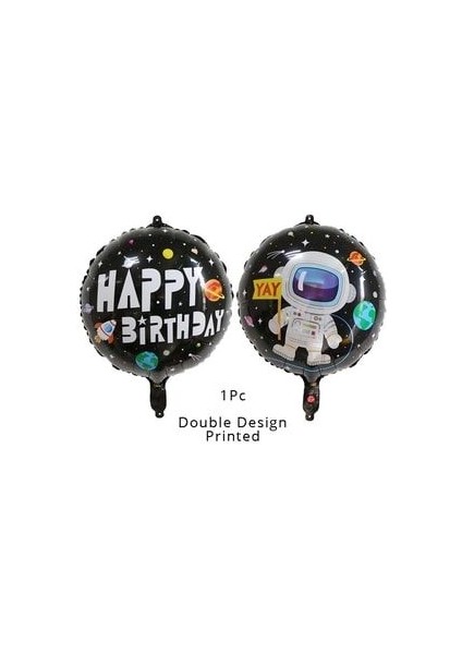 8'li Uzay Temalı Astronot Folyo Balon Seti 3 Yaş Gümüş Rakamlı Şeffaf Pullu ve Krom Balonlu indirimleri