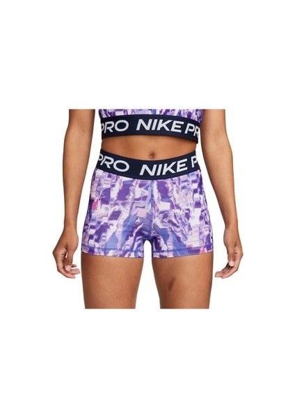 Dri-Fıt Women's Mid-Rise All-Over Print Shorts (DQ5573-430) Kadin Pro Tayt