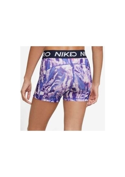 Dri-Fıt Women's Mid-Rise All-Over Print Shorts (DQ5573-430) Kadin Pro Tayt