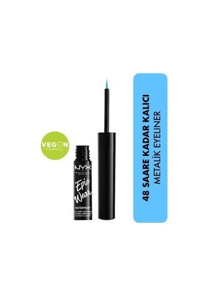 Eyeliner - Epic Wear Metallic Liquid Liner Teal Metal