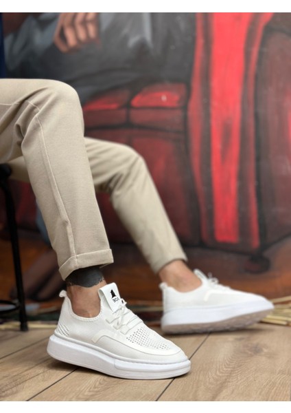 Boa Ba0375 Özel Örme Triko Tarz Beyaz Taban Spor Ayakkabı