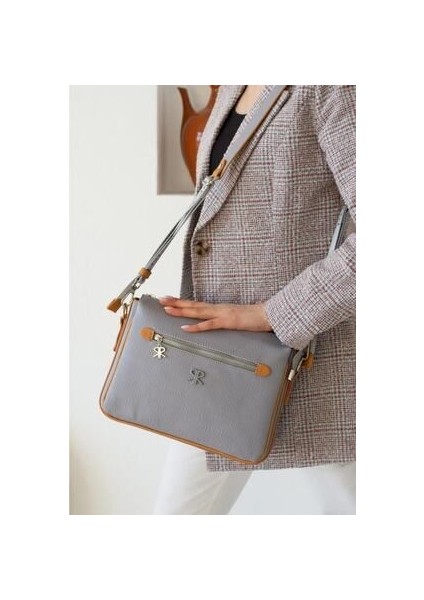 Ancela Gritabagofraj Baskı Kadın Omuz ve Çapraz Çantası 23X27E Batında