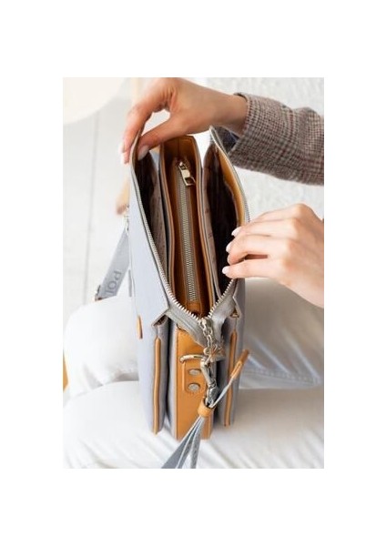 Ancela Gritabagofraj Baskı Kadın Omuz ve Çapraz Çantası 23X27E Batında modelleri