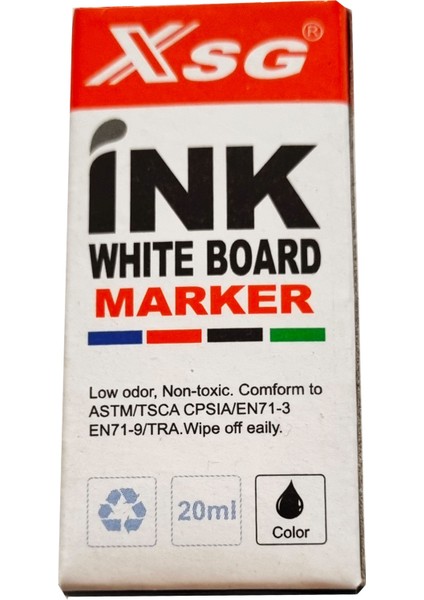 Beyaz Tahta Kalemi Mürekkebi Xsg 20 ml Renk Seçenekli 1 Adet