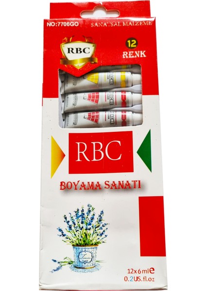 Rbc 12'li Tüplü Guaj Boya 6ml Seti Parlak Renkler ile Sağlıklı Boyama Deneyimi
