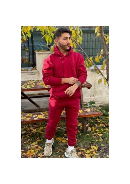 CMZ Collection Oversize 3 Iplik Siyah Eşofman Takımı