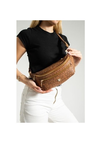 Impolo Miya Kamelempirme Baskı Spor Kadın Bel Çanta 17X40 Ebatında