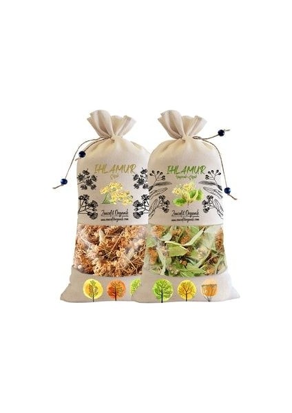 Bez Torba Çiçek Ihlamur 140 Gr. + Yaprak Çiçek Ihlamur 80 Gr. Özel Seçme Ürün Linden 220 Gr.