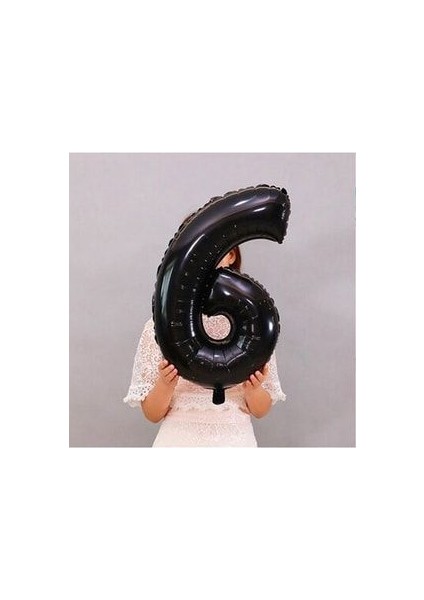6 Yaş Siyah Rakam Balonlu Mickey Mouse Balon Seti Mini Fare Temalı 17'li Set fırsatları