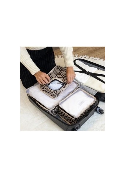 Bohe 3'lü Bavul Içi Düzenleyici Seyahat Çantası Organizer fiyatları