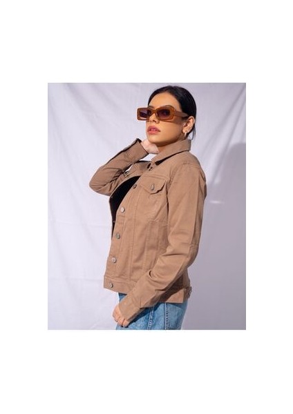 Kadın Taba Boyfriend Kot Ceket fırsatları