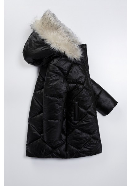 Trend Özel Soft Kumaş Su Itici Kumaş Kapitone Içi Kürklü Cepli Varaklı -Kapüşonlu Kışlık Kaban-Mont fiyatları