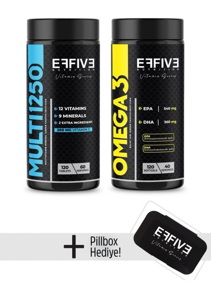 MULTI1250 120 Tablet+ Omega 3 Softgel