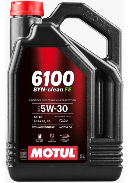 Icon Group - Motul 6100 Syn-Clean Fe 5W-30 5 Litre Motor Yağı (Üretim Yılı: 2024)