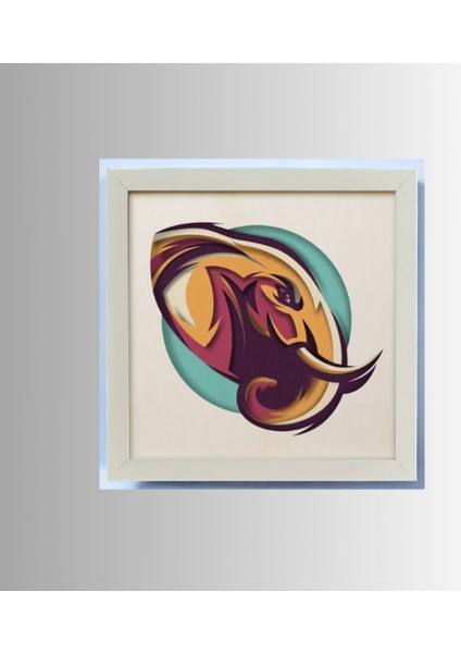 3D Lazer Kesim Mukkava Filler Tablosu - 30X30 cm Çerçeveli Modern Sanat indirimleri