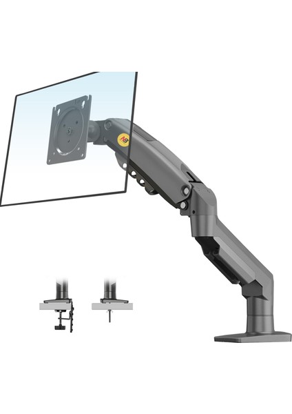 F80 17"-30" Amortisörlü 2-9 kg Monitör Standı 2024 Gray Edition