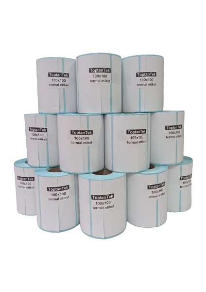 100X100 Termal Etiket 1 Rulo 500 Adet Etiket (Tam Adet) Lamine Termal modelleri