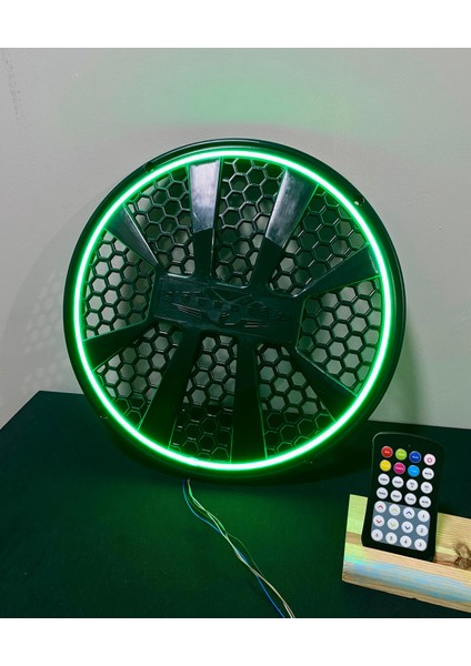 30 cm Rgb Neon Işıklı Kumandalı Bas ve Midrange Kapağı Işıklı Subwoofer Kapağı 30 cm