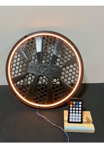 30 cm Rgb Neon Işıklı Kumandalı Bas ve Midrange Kapağı Işıklı Subwoofer Kapağı 30 cm