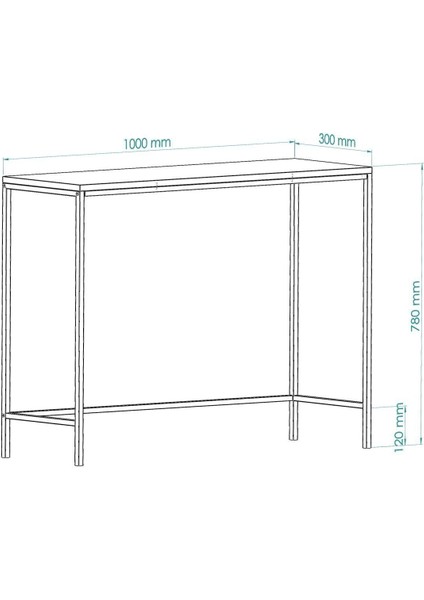 Canvas Metal Dresuar Dekoratif Kahve Köşesi Konsol Siyah Şeffaf Camlı fırsatları