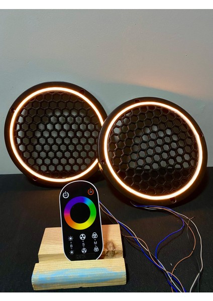 Dokunmatik Kumandalı 20 cm Neon Işıklı Midrange Hoparlör Kapağı 1 Takım (2 Adet) modelleri