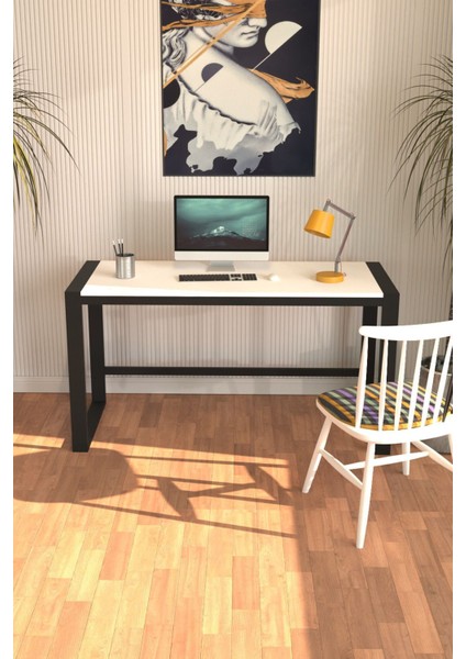 Marsilya Çalışma Masası Bilgisayar Masası Ofis Masası 122x55 Beyaz modelleri
