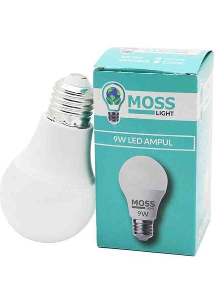 3 Adet LED Ampül 9W Beyaz modelleri