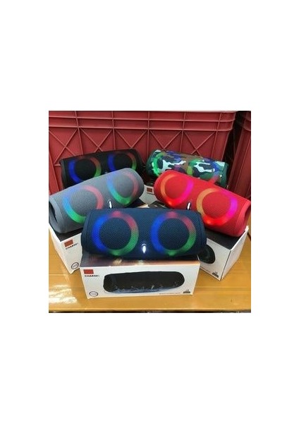 Bluetooth Speaker Şarjlı Taşınabilir Kablosuz Hoparlör Sd Kart USB Aux Fm Radyo Charge5