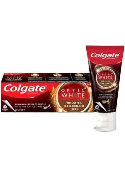 Diş Macunu Optic White 125 Ml. Çay&kahve&tütün (6'lı)