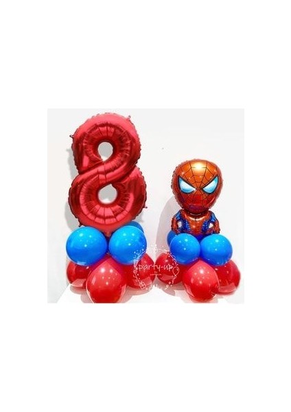 Örümcek Adam Balon Karşılama Seti Rakam Balon Spiderman Balon fiyatları
