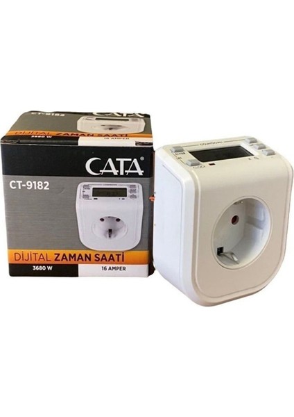 Ayarlı Dijital Saatli Priz CT-9182