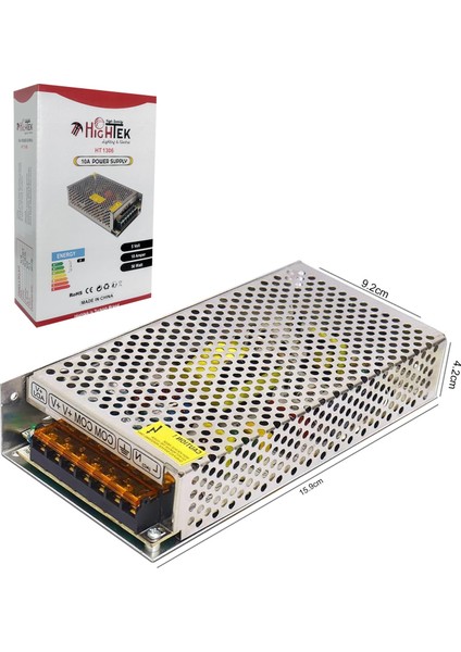 Hıghtek HT-1306 Metal Kasa Adaptör 5 Volt 10 Amper