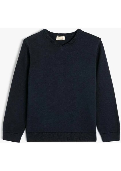 5WKB90004TT Koton Erkek Çocuk Sweat Lacivert