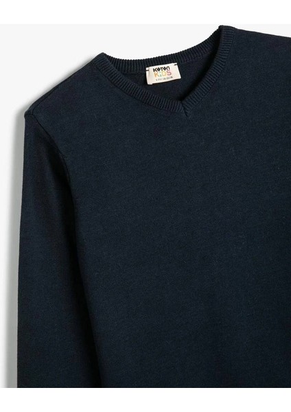 5WKB90004TT Koton Erkek Çocuk Sweat Lacivert modelleri