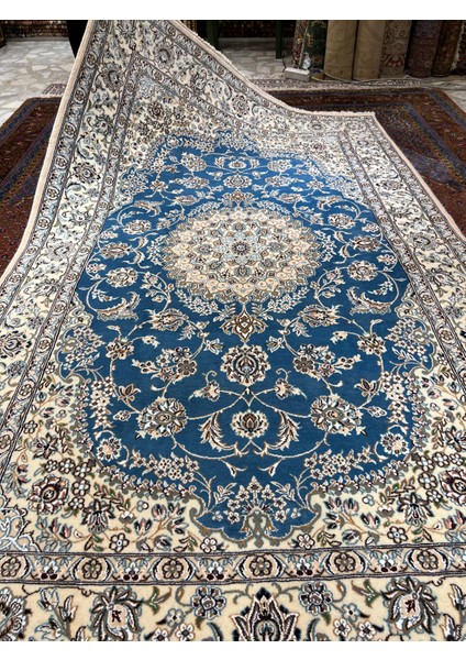 El Dokuma Iran Nain Ipek Yün Karışımı Ebat 245X150.