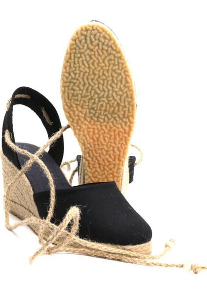 Elişi Siyah Kadın Dolgu Topuk Espadril Handmade indirimleri