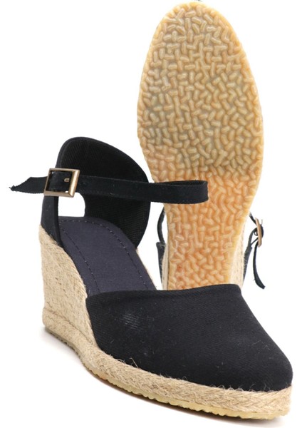 Elişi Siyah Kadın Dolgu Topuk Espadril Handmade indirimleri