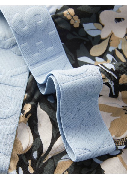 Jacjonah Flower Trunks 3 Pack Sn Erkek Yeşil Boxer 12263722-21