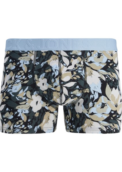 Jacjonah Flower Trunks 3 Pack Sn Erkek Yeşil Boxer 12263722-21