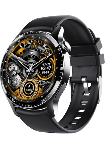 Yeni Spor Watch GT3 PRO Siyah 46mm Amoled Ekranlı Akıllı Saat Sesli Görüşmeli Android İos iphone Huawei Uyumlu 8-9