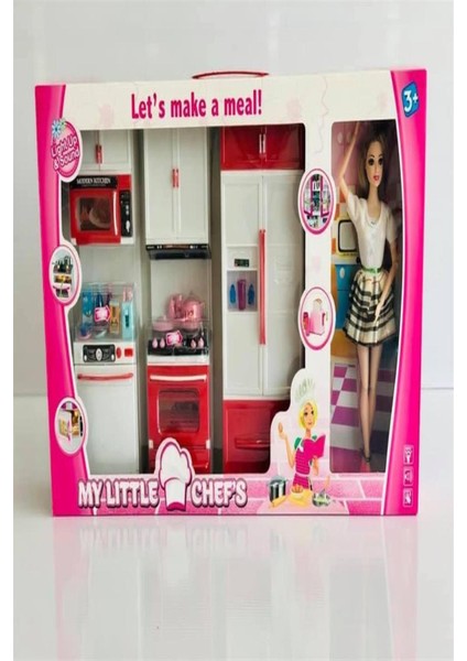 Kayyum My Little Chef Bebekli Üçlü Mutfak Set 2013