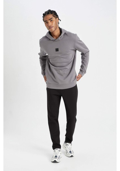 Fit Jogger Eşofman Altı Slim Fit Dar Kesim Beli Lastikli Cepli Düz Paça S3309AZ24AU