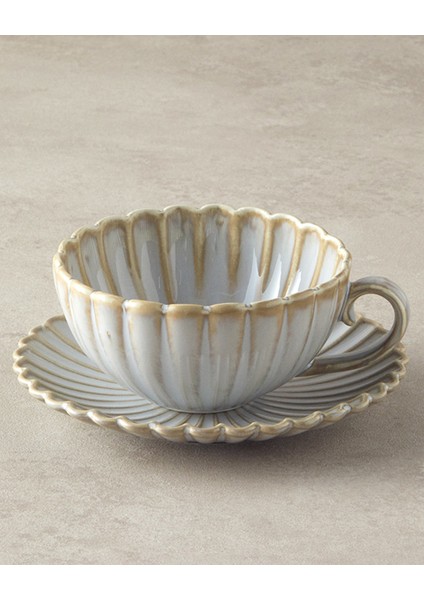 Fiore New Bone China 4 Parça 2 Kişilik Fincan Takımı Gri fiyatları