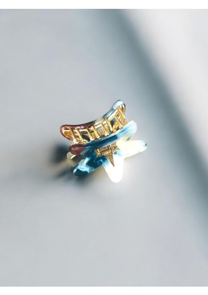 Kadın Minik Altın Detaylı 4 cm Kemik Mandal Toka modelleri