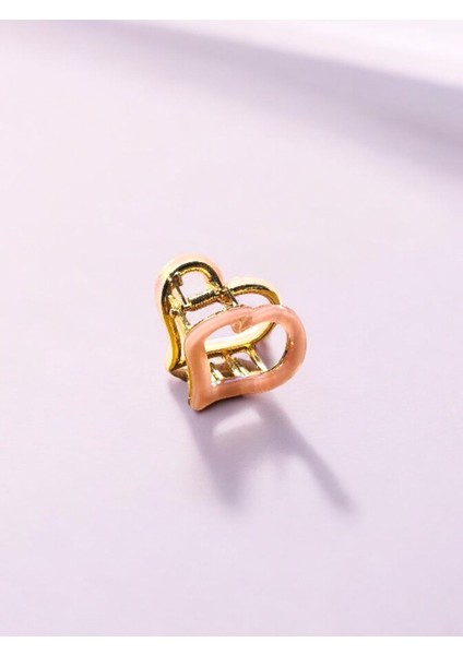 Kadın Minik Altın Detaylı 4 cm Kemik Mandal Toka modelleri