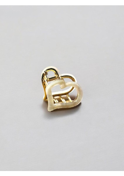 Kadın Minik Altın Detaylı 4 cm Kemik Mandal Toka modelleri